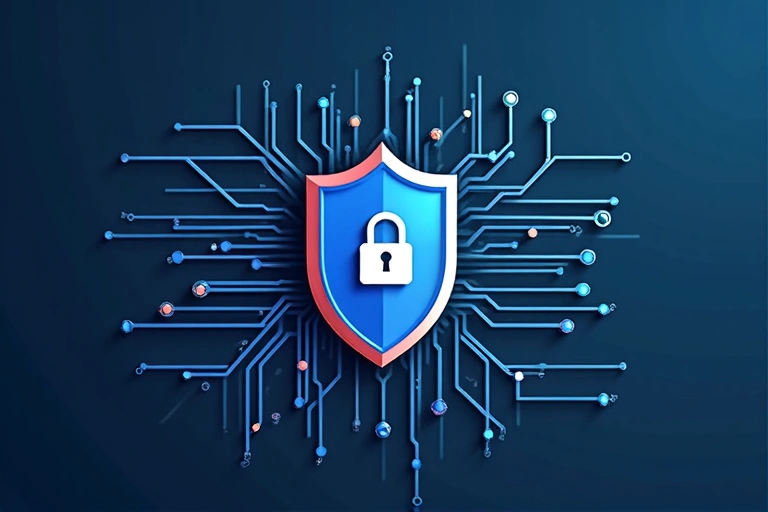 Adatbiztonsági intézkedések illusztrációja