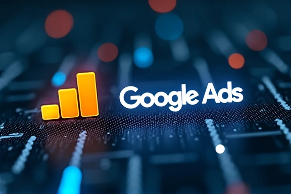 A Google Analytics és Google Ads logók illusztrációja, ami a harmadik féltől származó cookie-kat jelképezi.
